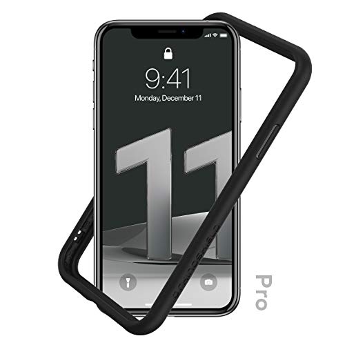 RhinoShield Bumper Case kompatibel mit [iPhone 11 Pro] | CrashGuard NX - Schockabsorbierende Dünne Schutzhülle 3.5 Meter Fallschutz - Schwarz