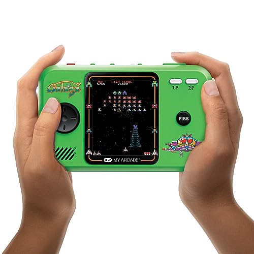My Arcade DGUNL-4199 Galaga/Galaxian Pocket Player Pro Handheld Portable Gaming System (2 GAMES IN 1)