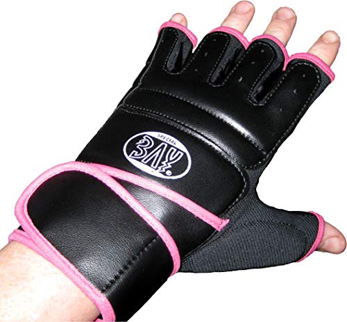 MMA, Krav MAGA, Handschuhe Profi von BAY (schwarz/pink, XS)