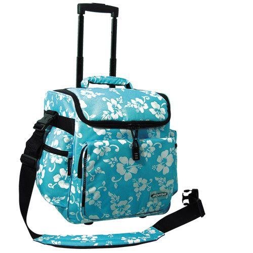 Zomo DJ-Trolley Flower Blue Tasche/Koffer
