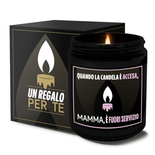 Candela Geschenk Mamma – ideales Geschenk für Mamma Compleanno, Festa Della Mamma, Geschenk für Mamma mit lustiger Messaggio, perfektes Regali Mamma, Geschenk Compleanno Mama, Lakali per la Mamma,