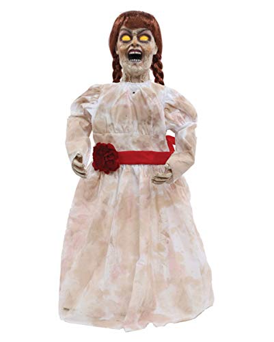 Horror-Shop Scary Geisterpuppe mit Light & Sound als Halloween Figur - ca. 81 cm