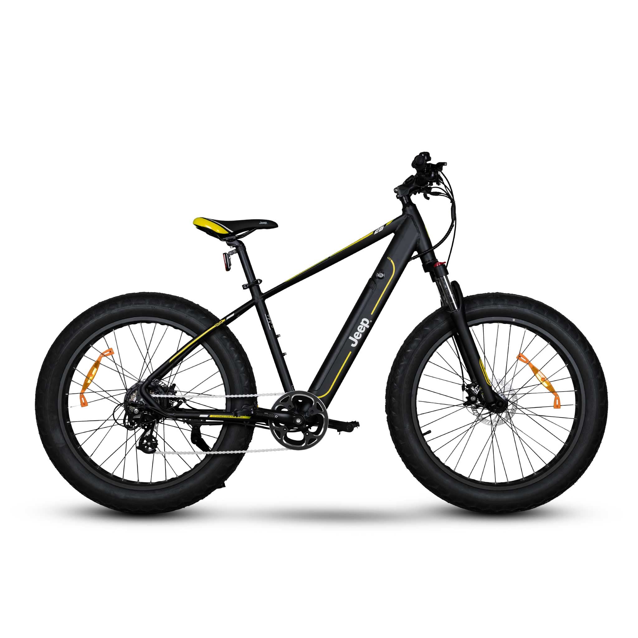Jeep E-Bikes Unisex – Erwachsene MHFR 7100 E-Bike, Schwarz, 26 inches