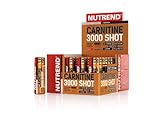 Nutrend CARNITINE 3000 SHOT 20x60ml Strawberry Sport Taurin, Koffein, Praktische Monodosen, Grüner Tee-Extrakt, Vitamine B1, B5 und B6, L-Carnitin, Taurin, Chrom