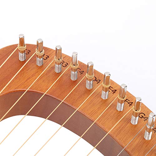 Harfe, langlebig und nicht leicht zu beschädigen Leierharfe erzeugt Resonanz und Reflexion mit 16 haltbaren Stahlsaiten zum Musikspielen