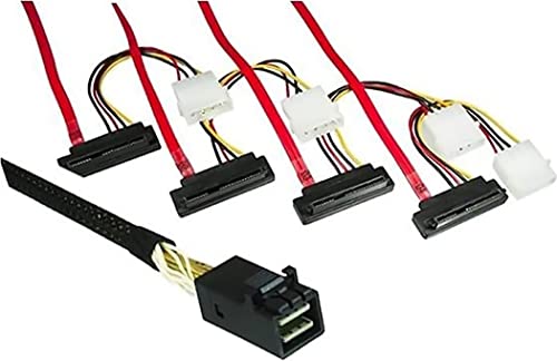 MagLite Mag sas-43fnl-pw-75 0.75 m schwarz Kabel Serial Attached SCSI (SAS) – Kabel Serial Attached SCSI (SAS) (0,75 m, männlich/weiblich, schwarz, schwarz, rot, weiß, 8643, SFF-8482)