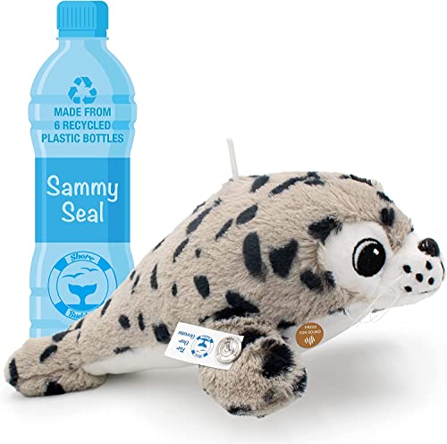 TE-Trend Seehund Robbe Kuscheltier Sammy mit dem Sound der Seal Dogs Plüschtier Stofftier 30cm nachhaltig aus 6 recycelten Plastikflaschen hergestellt