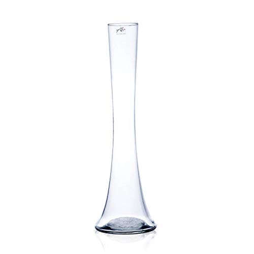 Glasvase "Big Solifleur X" Vase Glas Blumenvase Tischvase Bodenvase, hot cut 50 cm