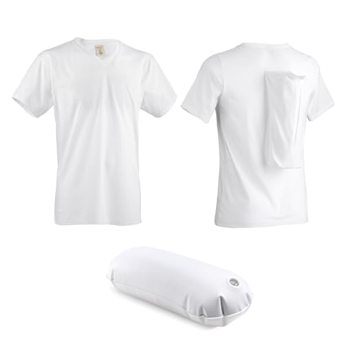 somnipax Comfort Anti-Schnarch-Shirt mit Luftkissen, plus Wechsel-Shirt, für Männer [XXXL]