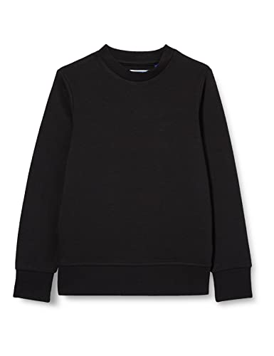 JACK&JONES JUNIOR Jungen JJEBASIC Sweat Crew Neck JR Sweatshirt, Black, 140