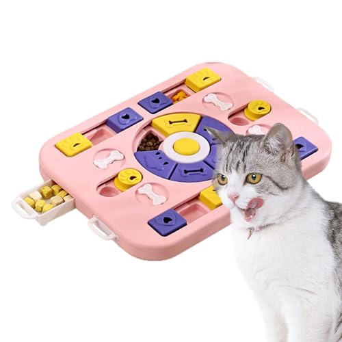 DSOPV Hundefutter-Puzzle-Spielzeug, Haustier-Puzzle-Futterspender, interaktives Leckerli-Puzzle-Spielzeug für IQ-Training und geistige Stimulierung, lustiger langsamer Fütterer (B)
