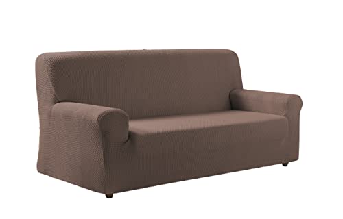 Zebra Textil - Z51 -Bielastische Sofa-Husse, Größe 2 Sitzer (Von 140 bis 170 cm), Farbe Terrakotta