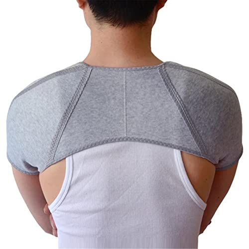 SHDT Schulterpflege, Doppelte Schulterstütze, Kompressionsschultergurt Für Luxation Arthritis Schmerzen Schulterwickelschutz,S