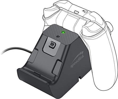 Speedlink Jazz USB Charger - Ladegerät und Akkupack für bis zu 2 Controller der Xbox Series X/S, schwarz