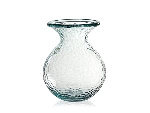 Paradies Vase aus recyceltem Glas 24,5 cm
