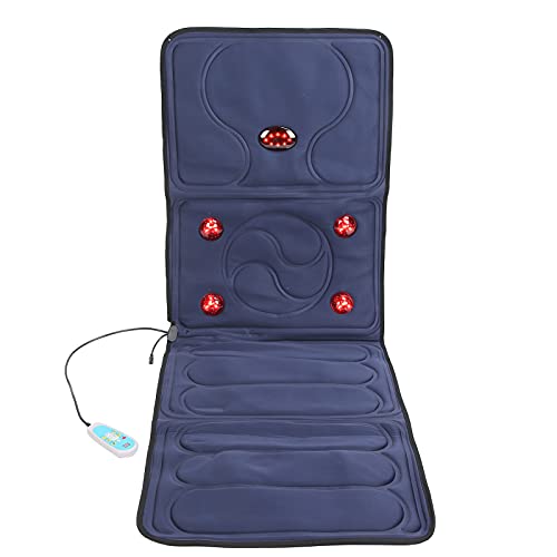 Sren Comfier Massagestuhlauflage, Tragbares Massage Sitzkissen mit Hitze Shiatsu, Faltbar 9 Modi Nacken und Rückenmassagegerät Simulation Menschliche Hand, Überhitzungsschutzvorrichtung(EU)