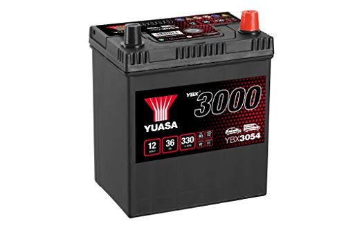 Yuasa, YBX3054 SMF Starter-Batterie (Kompatibilität mit Linkslenker-Fahrzeugen nicht garantiert)