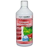 AQUASAN Aquarium FerroMax Flüssiger Eisendünger Plus (GRATIS Lieferung in DE - Versorgt Aquarium Pflanzen mit dem Nährstoff Eisen für sattgrüne, leuchtendrote Farben), Inhalt:5 Liter