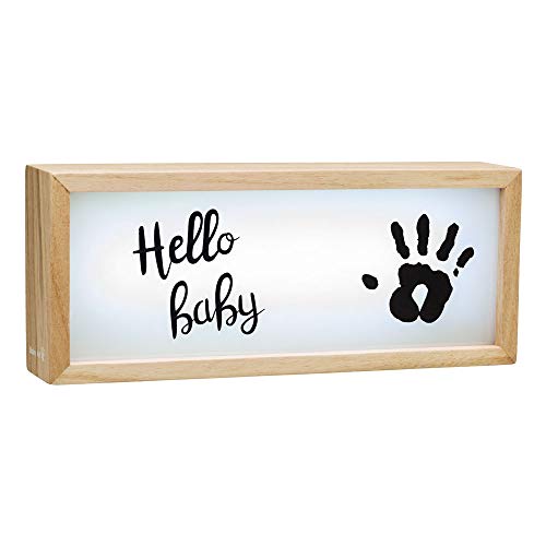 Baby Art 3601093400 Lightbox - schöner Leuchtkasten aus Holz mit Abdrücken zum Selbermachen, mehrfarbig