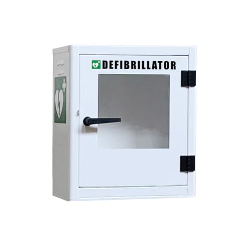 PVS - Metallgehäuse für Defibrillatoren, für den Innen- und Außenbereich, weiß, 35360