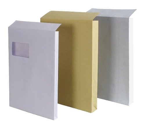 Elepa - rössler kuvert 30007039 Faltentaschen C4 ohne Fenster mit 40 mm-Falte, 120 g/qm, 100 Stück, braun