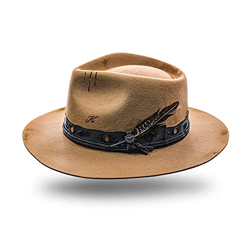 Kastori Wollfilzhut Quinn - Modische Hüte für Damen Herren Hats - beige (M)