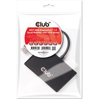 Club 3D SenseVision Multi Stream Transport (MST) Hub CSV-6400 - Video-/Audio-Splitter - 4 x DisplayPort - Desktop