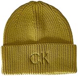 Calvin Klein Damen Essentials Beanie K60K608660 Hüte, Gelb (Citrus Glow), OS