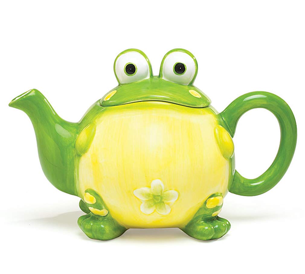 Entzückende Toby The Toad/Frosch Teekanne für Küchendekoration, grün, 907 ml