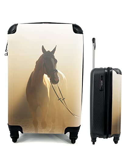 Koffer - 35x55 cm - Pferd - Licht - Sand