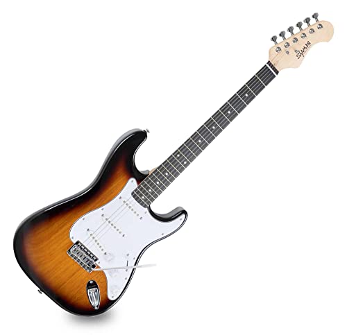 Shaman Element Series STX-100VS - E-Gitarre in ST-Bauweise - geölter Hals aus Ahorn - Macassar-Griffbrett - Vintage Sunburst