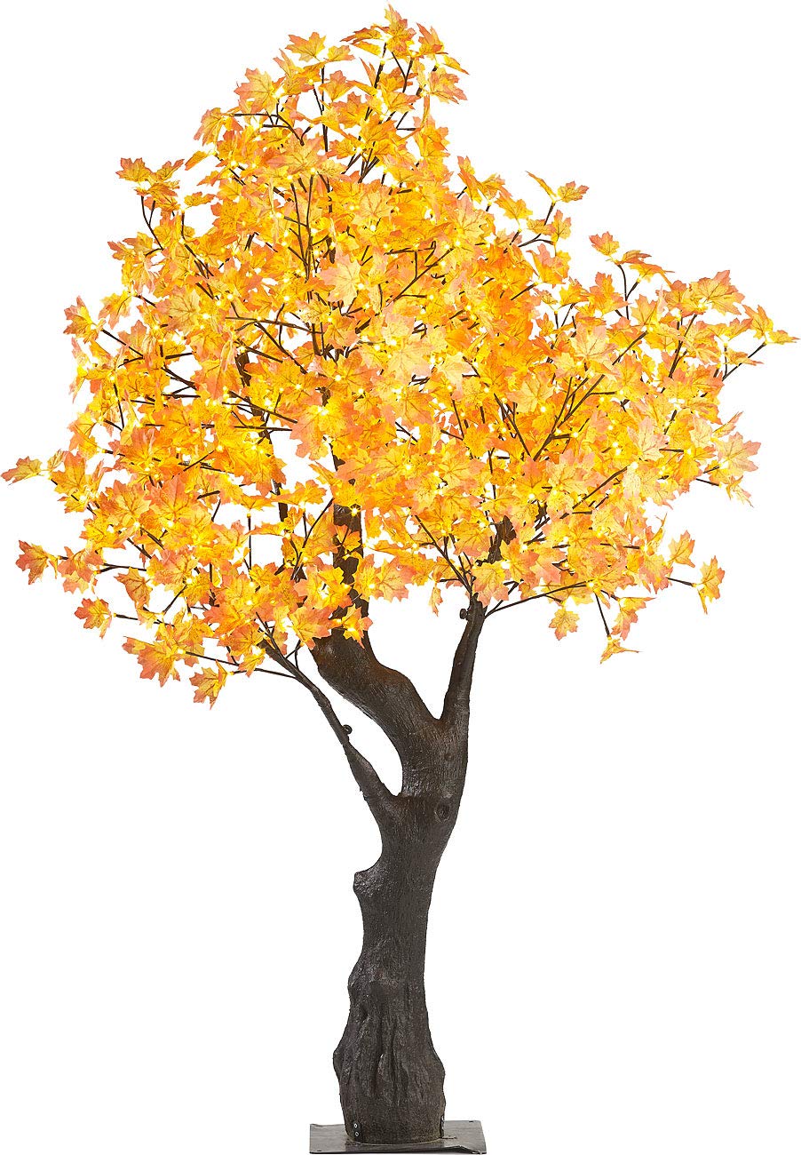 Luminea Baum beleuchtet: LED-Deko-Ahornbaum, 576 beleuchtete Herbstblättern, 200 cm, für innen (Leuchtbäume, Lichterbäume, Weihnachtsbaumbeleuchtung)