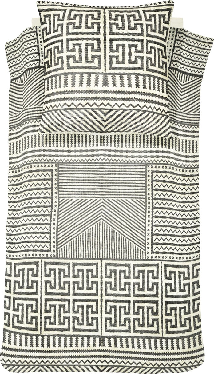 damai Bettwäsche "Basket", (2 tlg.), mit graphischem Muster
