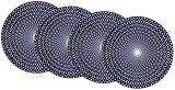 Ritzenhoff & Breker Speiseteller-Set Royal Reiko, 4-teilig, 26,5 cm Durchmesser, Porzellangeschirr, Blau-Weiß, 26.50 x 26.50 x 3.00 cm