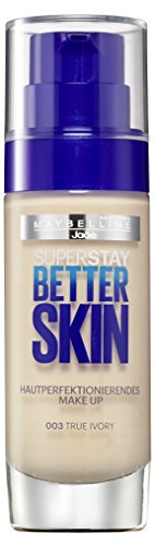 Maybelline New York Super Stay Better Skin Make-up True Ivory 03 / Schminke in einem Hautfarben-Ton, für eine langanhaltende Abdeckung und einen makellosen Look, 1 x 30 ml