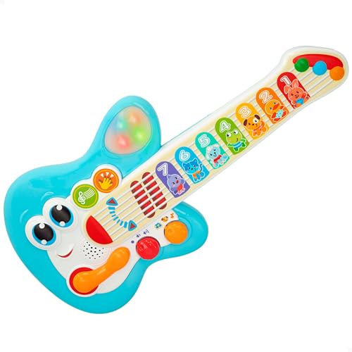 Winfun Kindergitarre, Baby E-Gitarre, Spielzeug mit Musik, Licht und Ton, Musikspielzeug, Babygeschenke 1 Jahr, 47259