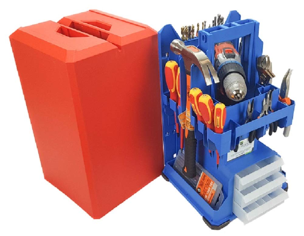 Posso Tbox 400 Posso Originalversion Werkzeugkasten – Blau-Rot