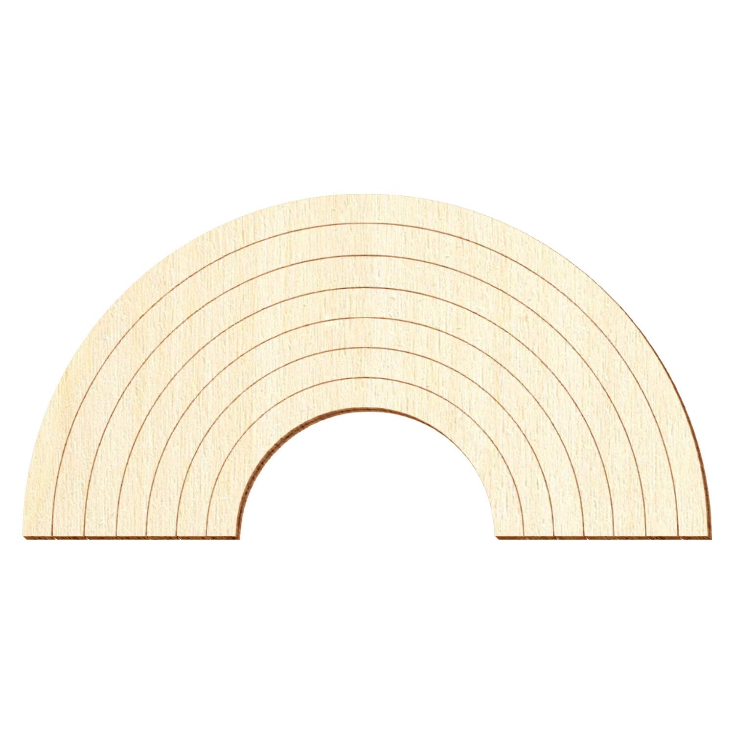 Holz Regenbogen V1 - Deko Basteln 8-50cm, Pack mit:10 Stück, Breite:14cm breit