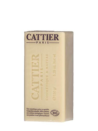 Cattier Seife mit weißer Heilerde und Bio-Sheabutter, für Gesicht und Körper, 3er Pack (3 x 150 g)