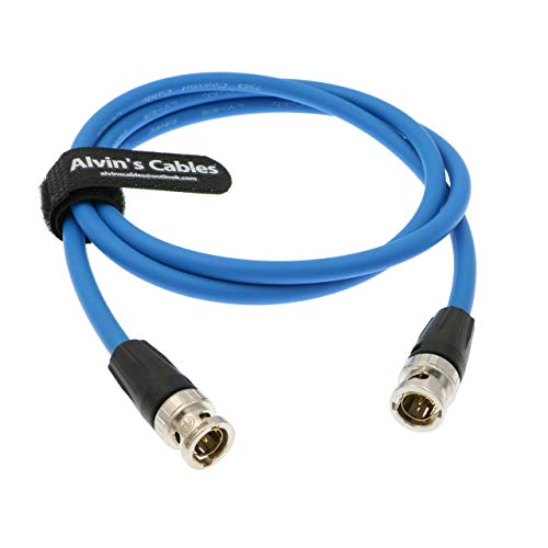 Alvin's Cables Neutrik BNC Stecker auf Stecker 12G HD SDI Koaxiales Original Kabel für 4K Videokamera 1M