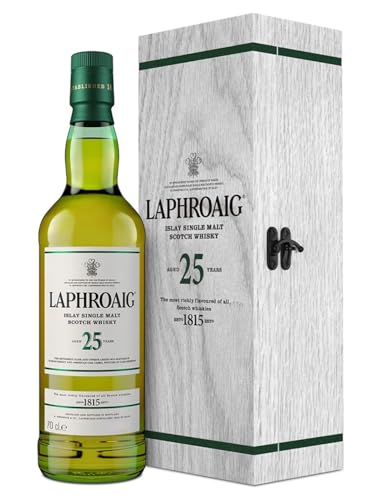 Laphroaig 25 Years Old Islay Single Malt Scotch Whisky 2022 53,4% Vol. 0,7l in Holzkiste