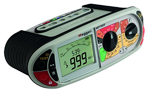 Megger 1002-408 MFT1825-SC-DE Installationstester, Durchgangsmessung mit 200 mA, Isolationsprüfung mit 100V bis 1000V, 2 und 3-polige Schleifenm