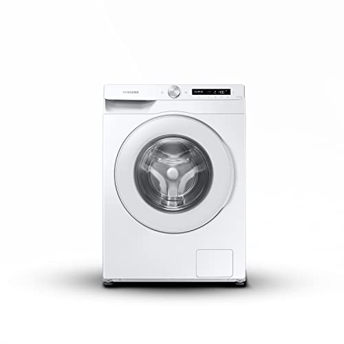 Samsung Waschmaschine AI Control mit Umweltwäsche WW12T504DTW/S3 Freistehend, 12 kg, 1400 RPM, A-Klasse, WLAN, Dampf, Frontlader, 60 l x 85 h x 65 p cm