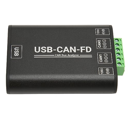 PenRux USB-zu-CAN-FD-Adapter in Industriequalität, 5-V-Aluminiumlegierung, CAN-CAN-FD-Bus-Kommunikationsschnittstellenkonverter, Tragbarer CAN-CAN-FD-Protokolldatenanalysator für Windows