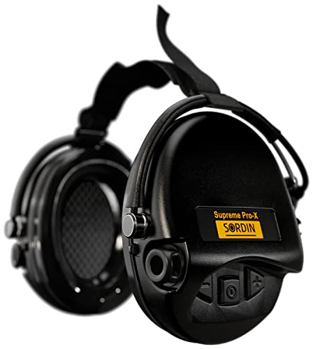 Sordin Supreme PRO X Neckband Aktiver Gehörschutz 76302-X-02 - Elektronischer Gehörschützer SNR: 25dB Schwarz