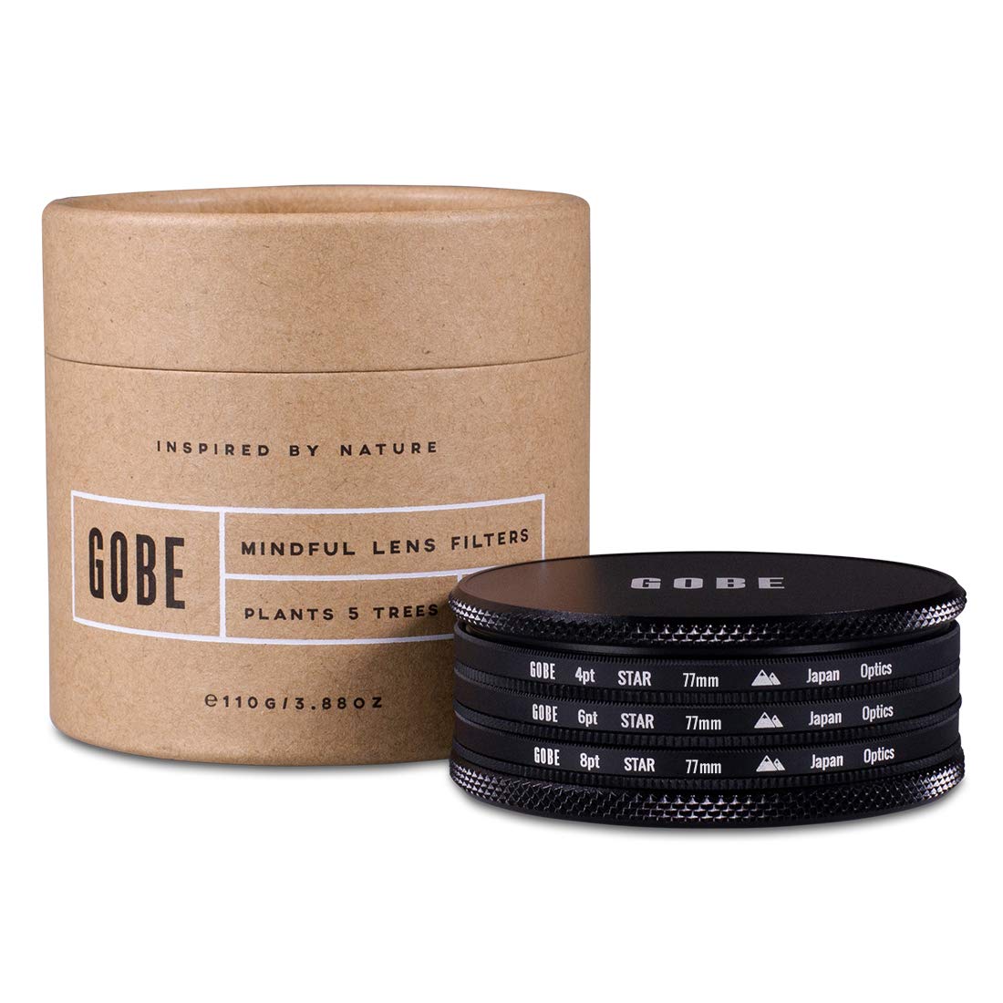 Gobe 77 mm Star Filter Kit: 4 Punkte, 6 Punkte, 8 Punkte (2Peak)