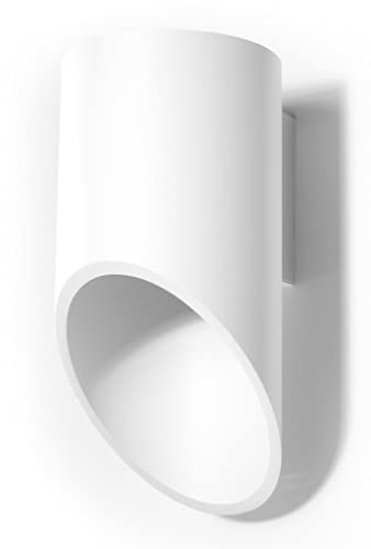 SOLLUX lighting Penne 20 Doppelseitige Wandleuchte - Minimalistische Wandbeleuchtung Wohzimmer Esszimmer Lampe Flur - Treppenhaus Beleuchtung aus Aluminium in Weiß 10 x 12 x 20 cm