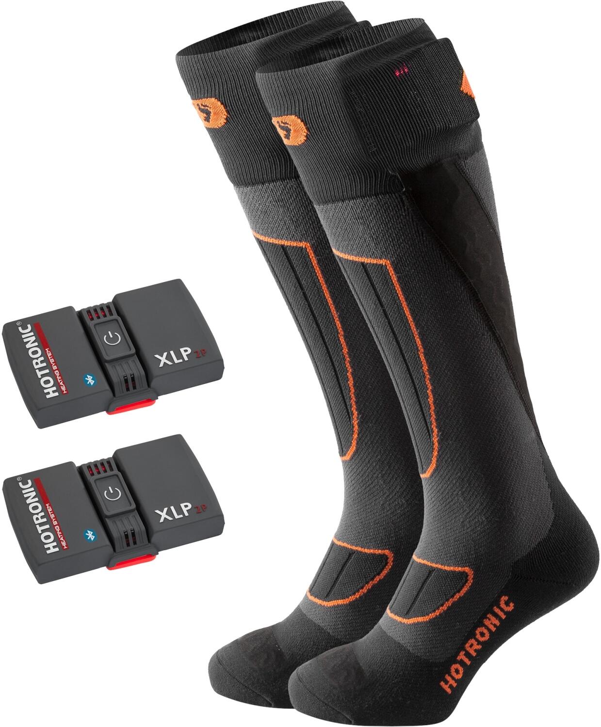 Hotronic Heat Socks Set XLP 2P BT Surround Comfort (Gr&ouml;&szlig;e: 32.0 - 34.0, anthrazit/orange)