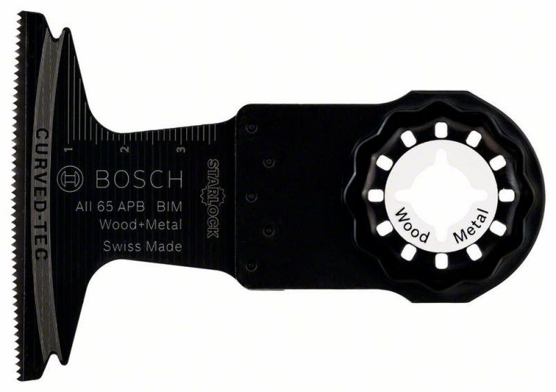 Bosch BIM Tauchsägeblatt AII 65 APB, Wood and Metal, 40 x 65 mm, 5er-Pack 2608661907