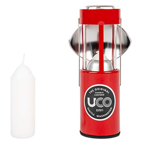 UCO Candle Lantern Kit 2.0 Kerzenlaternen-Set, Rote Pulverbeschichtung, Einheitsgröße